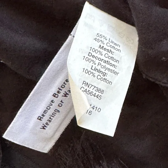 Madewell Embroidered Tassel Linen Tee Dress XXS(can likely fit up to M) - Picture 13 of 13